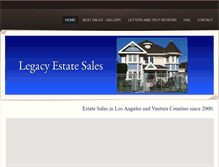 Tablet Screenshot of legacyestatesales.com